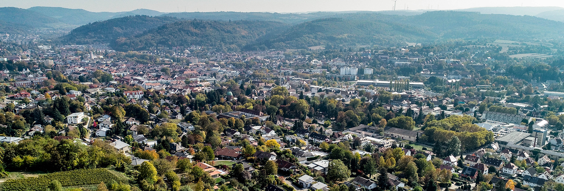 Stadtübersicht Drohnenflug
