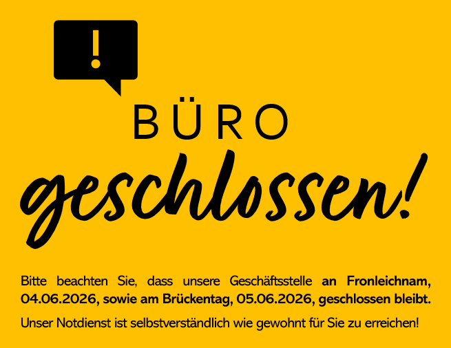 hc_056 Bild mit dem Hinweis, dass die Geschäftsstelle am 04.06.26 sowie am 05.06.26 geschlossen ist.